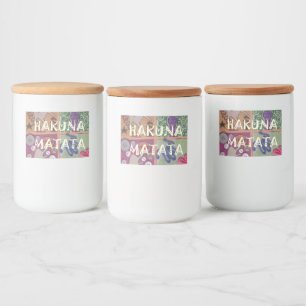 Rótulo Para Comida Crie Sua Própria Matata Hakuna Exclusiva