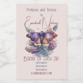 Rótulo Para Comida Crie suas flores silvestres roxas