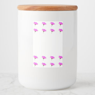 Rótulo Para Comida Daisy Rosa