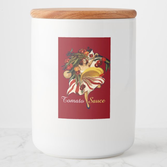 RÓTULO PARA COMIDA DANÇA DO PARTIDO SPAGHETTI,ITALIANO KITCHEN TOMATO (Frente)