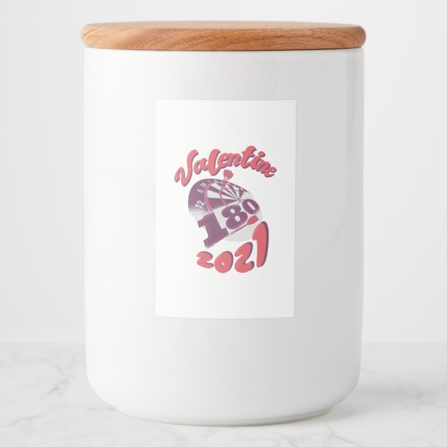 Rótulo Para Comida Darts é meu Namorados 2021 (Frente)