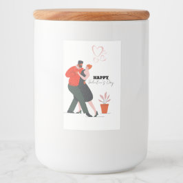 Rótulo Para Comida Dia de os namorados Dance Figure