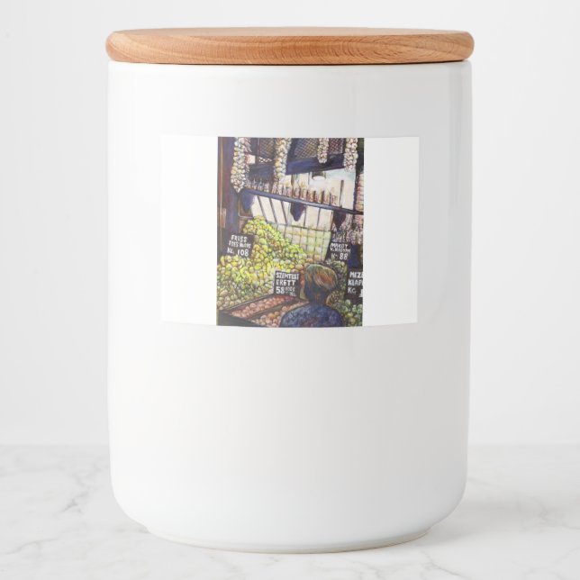 Rótulo Para Comida Dimensões da curiosidade (Frente)