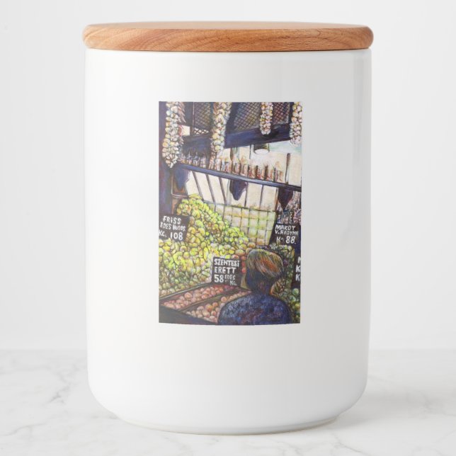 Rótulo Para Comida Dimensões da curiosidade (Frente)