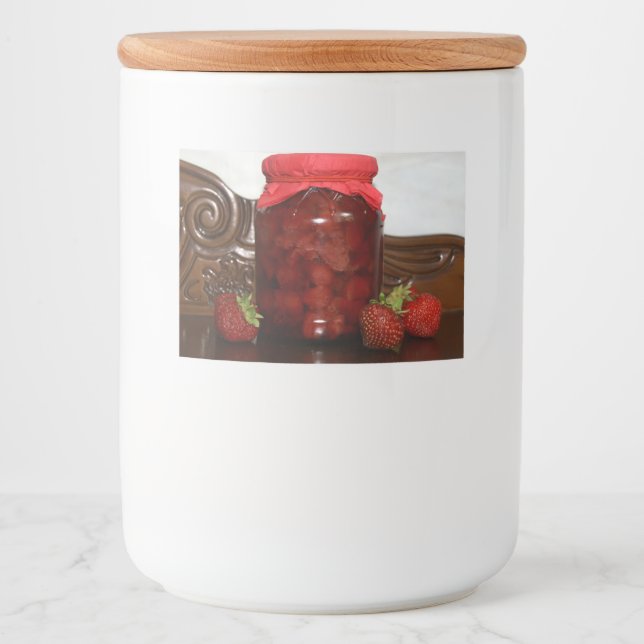 Rótulo Para Comida doce de morango (Frente)