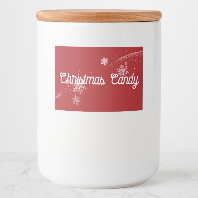 Rótulo Para Comida Doces de Natal (Frente)