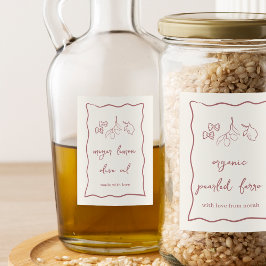 Rótulo Para Comida Dolce Vita Listra Ondulada Italiano