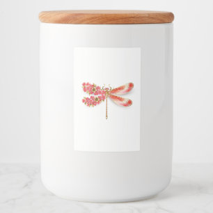 Rótulo Para Comida Dragonfly com joalheria sakura