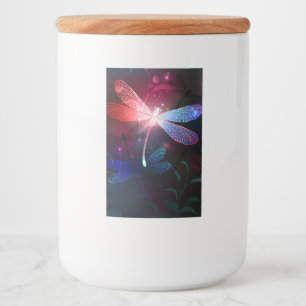 Rótulo Para Comida Dragonfly vermelha