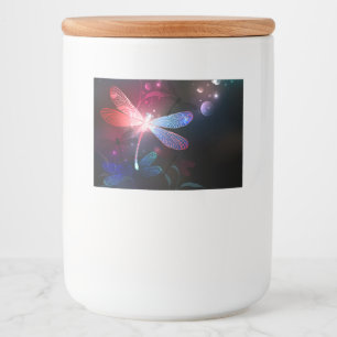 Rótulo Para Comida Dragonfly vermelha