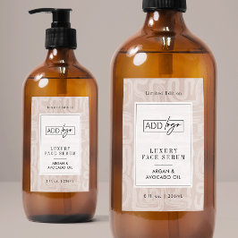 Rótulo Para Comida Earthy Tones Boho Pattern Waterproof Product Label