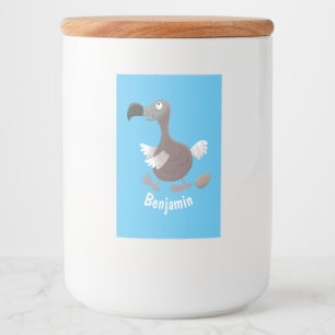 Rótulo Para Comida Engraçado desenho animado de pássaros