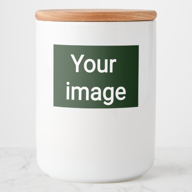 Rótulo Para Comida Envie Sua Imagem Personalizada – Gráfico Personali (Frente)