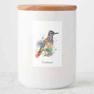 Rótulo Para Comida Espírito do Deserto, Papa-Léguas em Aquarela perso
