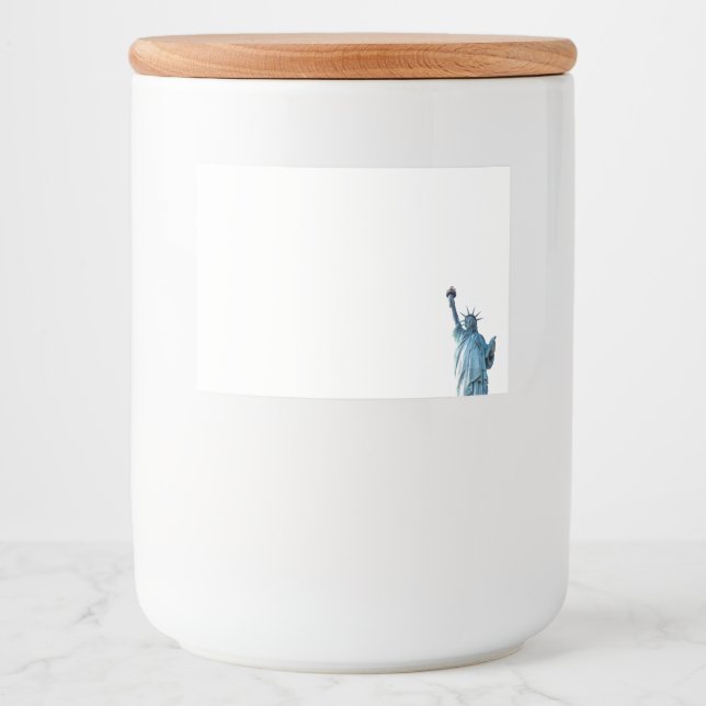 Rótulo Para Comida Estátua da liberdade (Frente)