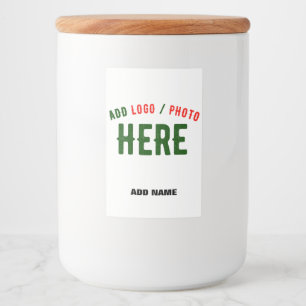 RÓTULO PARA COMIDA ESTILO MODERNO PERSONALIZÁVEL BRANCO VERIFICADO MA