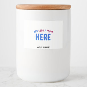 RÓTULO PARA COMIDA ESTILO MODERNO PERSONALIZÁVEL BRANCO VERIFICADO MA