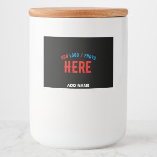 RÓTULO PARA COMIDA ESTILO MODERNO PERSONALIZÁVEL PRETO VERIFICADO MAR
