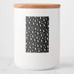 Rótulo Para Comida Fantasmas do Dia das Bruxas Escuros