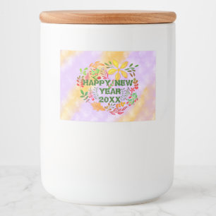 RÓTULO PARA COMIDA FELIZ ANO NOVO PERSONALIZADO 20XX