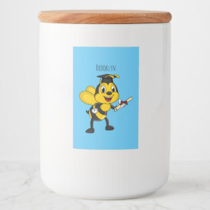Rótulo Para Comida Feliz desenho animado