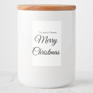 Rótulo Para Comida Feliz Natal adicionar nome texto presente personal