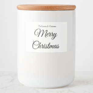 Rótulo Para Comida Feliz Natal adicionar nome texto presente personal
