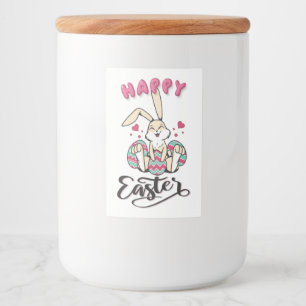 Rótulo Para Comida Felz pascoa do lindo Coelhinho da Páscoa