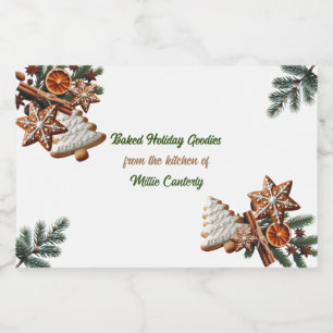 Rótulo Para Comida Feriado Baking da cozinha de