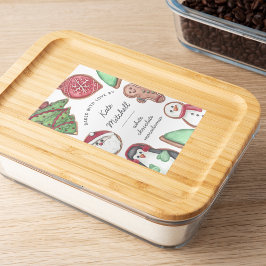 Rótulo Para Comida Férias de Natal Personalizadas cozinhando