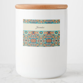 Rótulo Para Comida Fiesta Blooms, personalizável