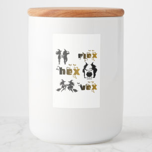 Rótulo Para Comida Flex. Hex. Vex. Bruxas Corporalmente Positivas e D