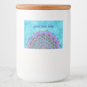 Rótulo Para Comida Flor Da Vida - Mandala Estilo Índia 2