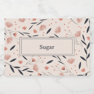 Rótulo Para Comida Florais Russos