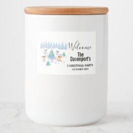 Rótulo Para Comida Floresta Dançante - Caqueta de Natal