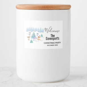 Rótulo Para Comida Floresta Dançante - Caqueta de Natal