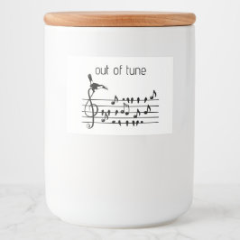 Rótulo Para Comida Fora de Tune, Turiano juntando passarinhos