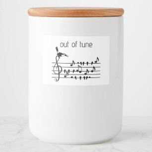 Rótulo Para Comida Fora de Tune, Turiano juntando passarinhos