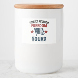 Rótulo Para Comida Freedom Squad Family Reunion Shirt – USA Patriotic