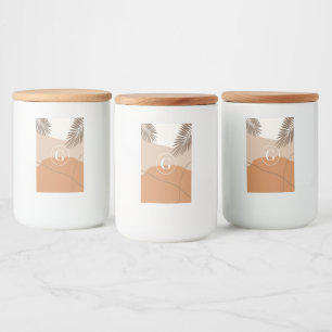 Rótulo Para Comida G - Monograma Inicial - Letra G Design abstrato