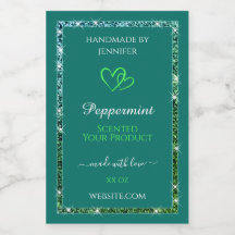 Glitter Luminoso Verde-Teal bonito