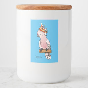 Rótulo Para Comida Grande ilustração do desenho animado de aves da co