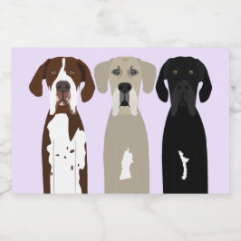 Rótulo Para Comida Grandes cães de rua