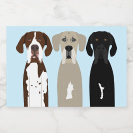 Rótulo Para Comida Grandes cães de rua