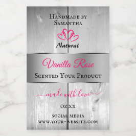 Rótulo Para Comida Grãos de Mão Branca de Prata Rotulagens de Produto