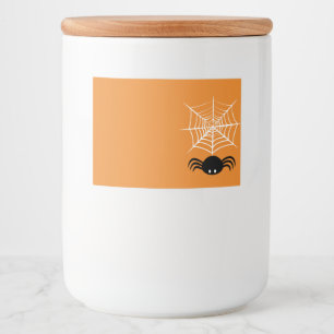 Rótulo Para Comida Halloween Spider Web