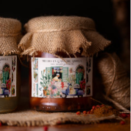 Rótulo Para Comida Hecho en Casa de Abuela Kitchen Label