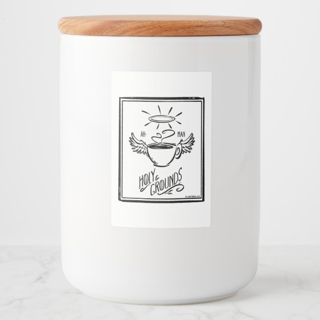 RÓTULO PARA COMIDA HOLY GROUNDS COFFEE (Frente)
