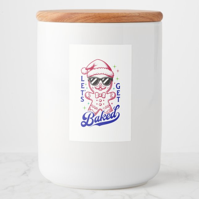 Rótulo Para Comida Homem Engraçado De Gingerpão - Vamos Que Se Enrola (Frente)