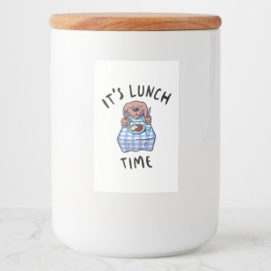 Rótulo Para Comida Hora do almoço